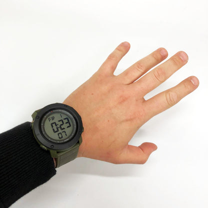 Часы наручные мужские SKMEI 2122AGWT  ARMY GREEN-WHITE, армейские часы противоударные. Цвет: зеленый