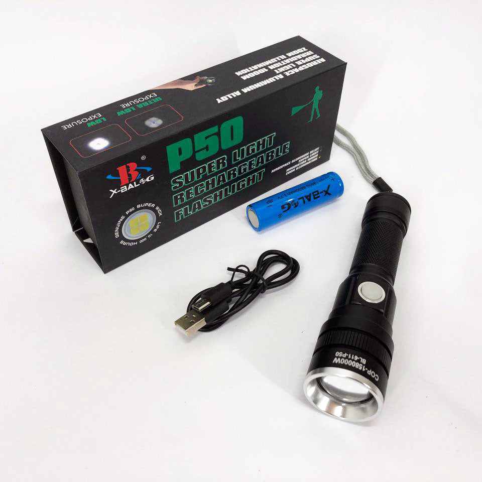 Фонарь аккумуляторный Bailong BL-611-P50, Фонарик полис, Тактичный фонарь, Ручной фонарик led