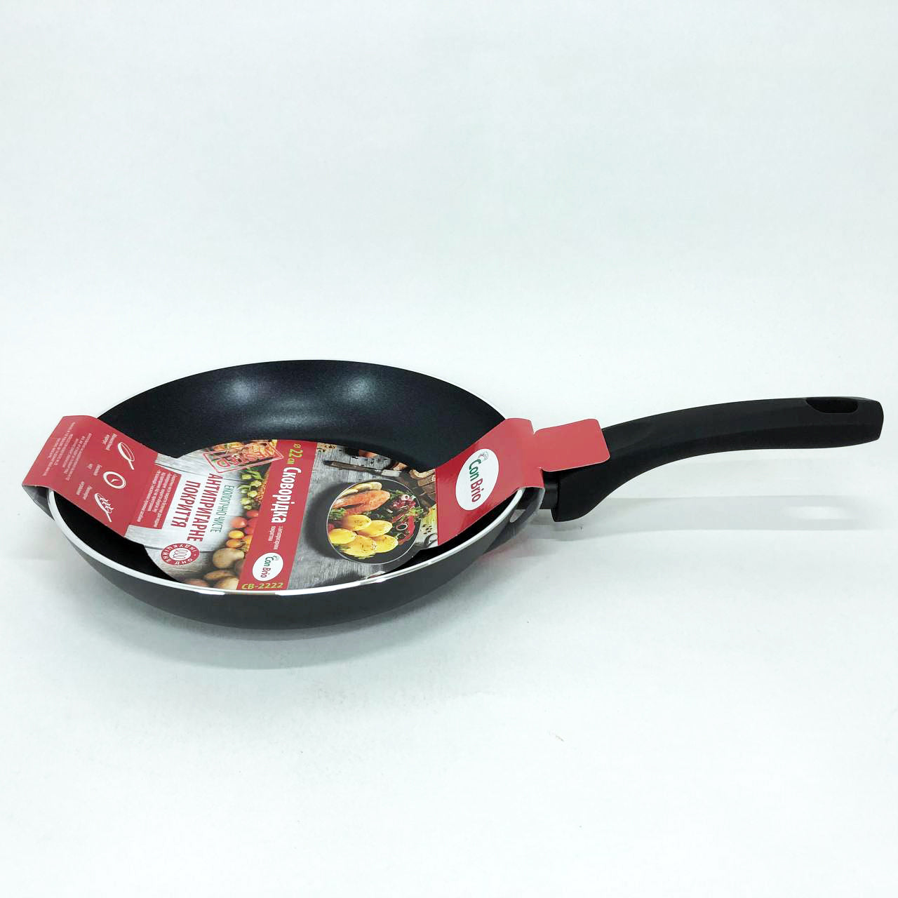Сковорода 22 см Con Brio СВ-2222 FULL INDUCTION, антипригарная сковорода для индукционной плиты