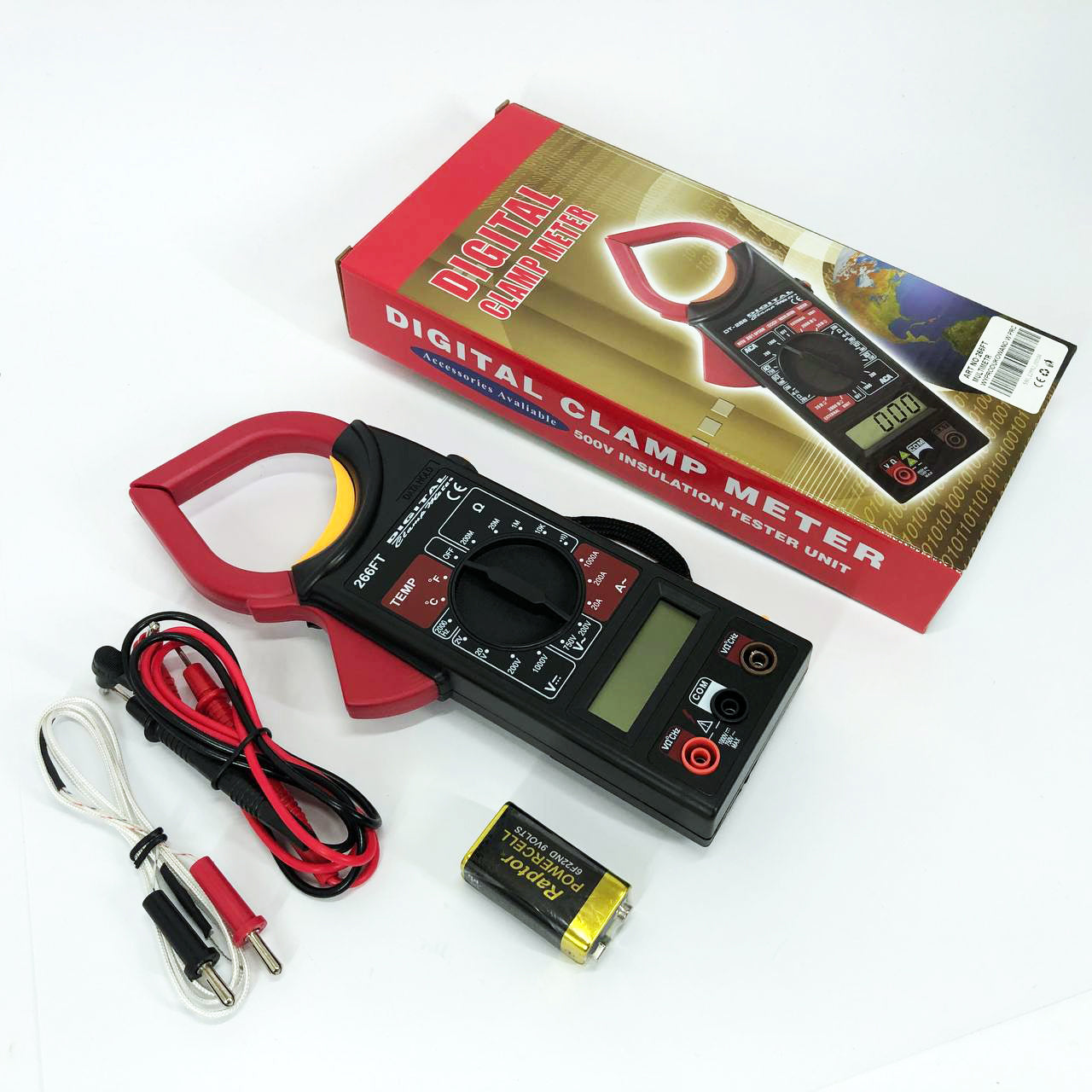 Цифровой мультиметр-тестер DT 266 FT Токоизмерительные клещи, Тестер профессиональный мультиметр для дома