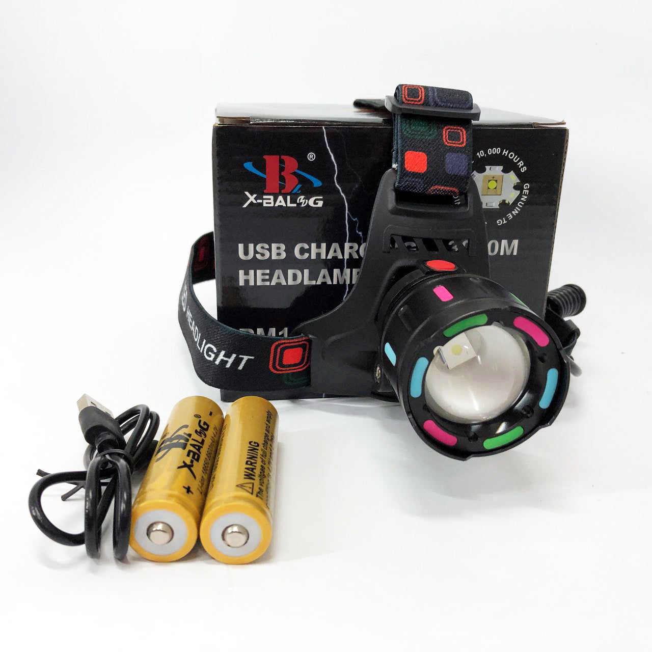 Фонарь налобный аккумуляторный SY-8087-PM10-TG, Фонарик налобный мощный, Налобный прожектор