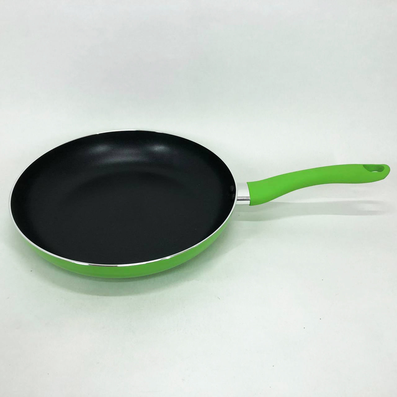 Сковорода 28 см Con Brio СВ-2814, сковорода для жарки, качественная сковорода. Цвет: зеленый