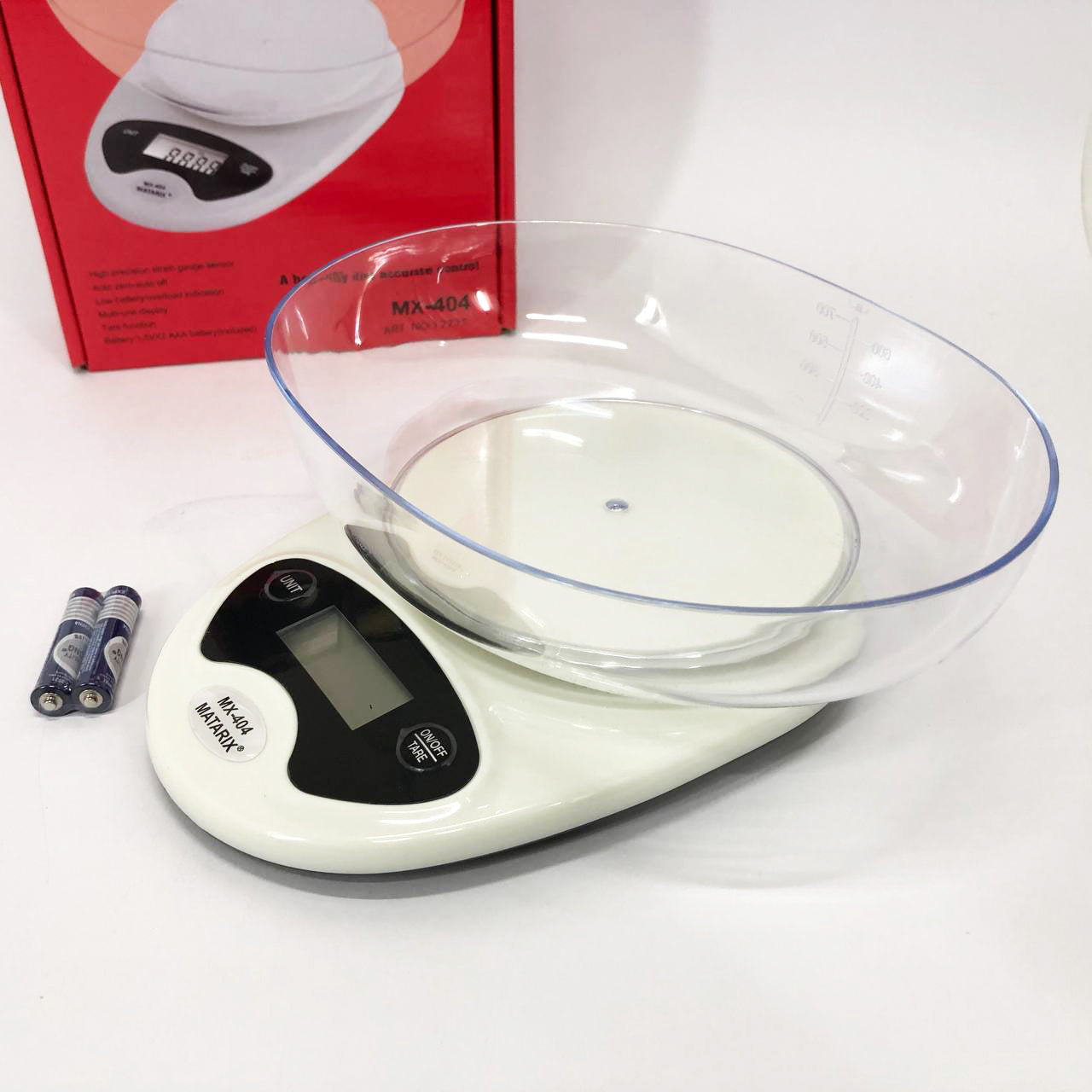 Весы кухонные Matarix MX-404 Электронные С Чашей Кухонные до 7 кг Кухонные весы для взвешивания продуктов