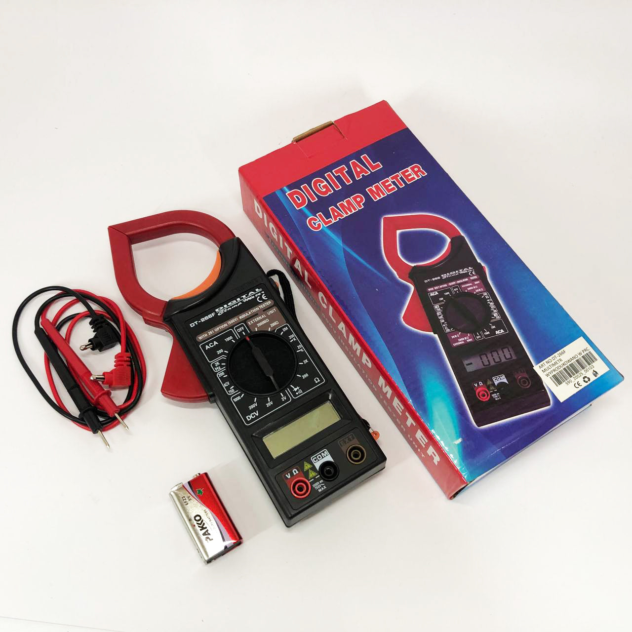 Мультиметр-клещи токоизмерительные цифровые DT-266F, Тестер измерения напряжения, Качественный мультиметр