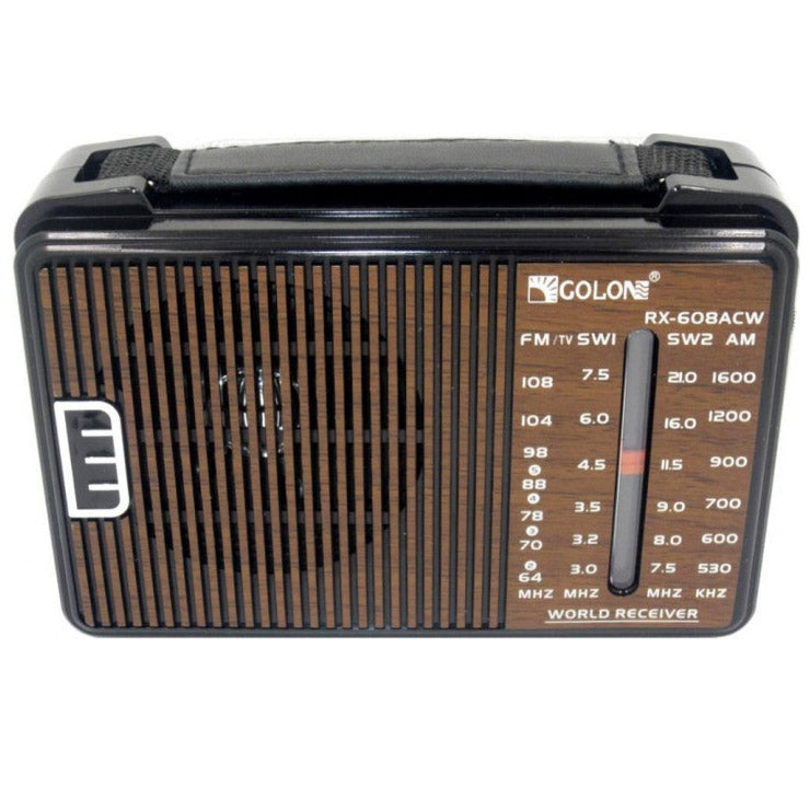 Радиоприемник GOLON RX-608 всеволновый на батарейках + поддержка USB/microSD/MP3/WMA