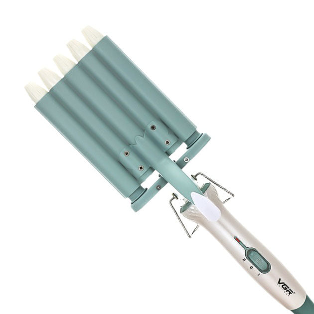 Плойка волна для волос VGR V-597 пять волн диаметр 16 мм с керамическим покрытием для кучеряшек и локонов