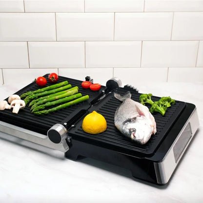 Гриль-барбекю электрический Magio MG-356, Настольный гриль для гамбургеров Прижимная электробутербродница