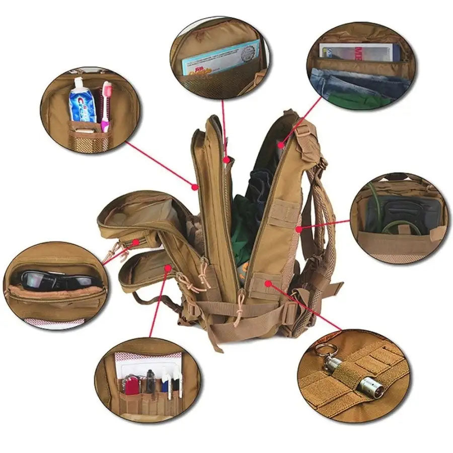 Надежный тактический - Военный Рюкзак из Кордуры мужской туристический