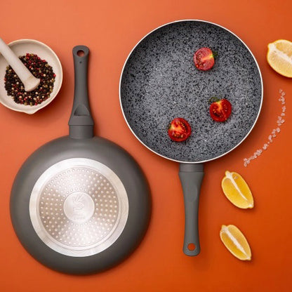 Сковорода Well Done WD-1024B с покрытием LightStone 24 см, сковорода для жарки, качественная сковорода