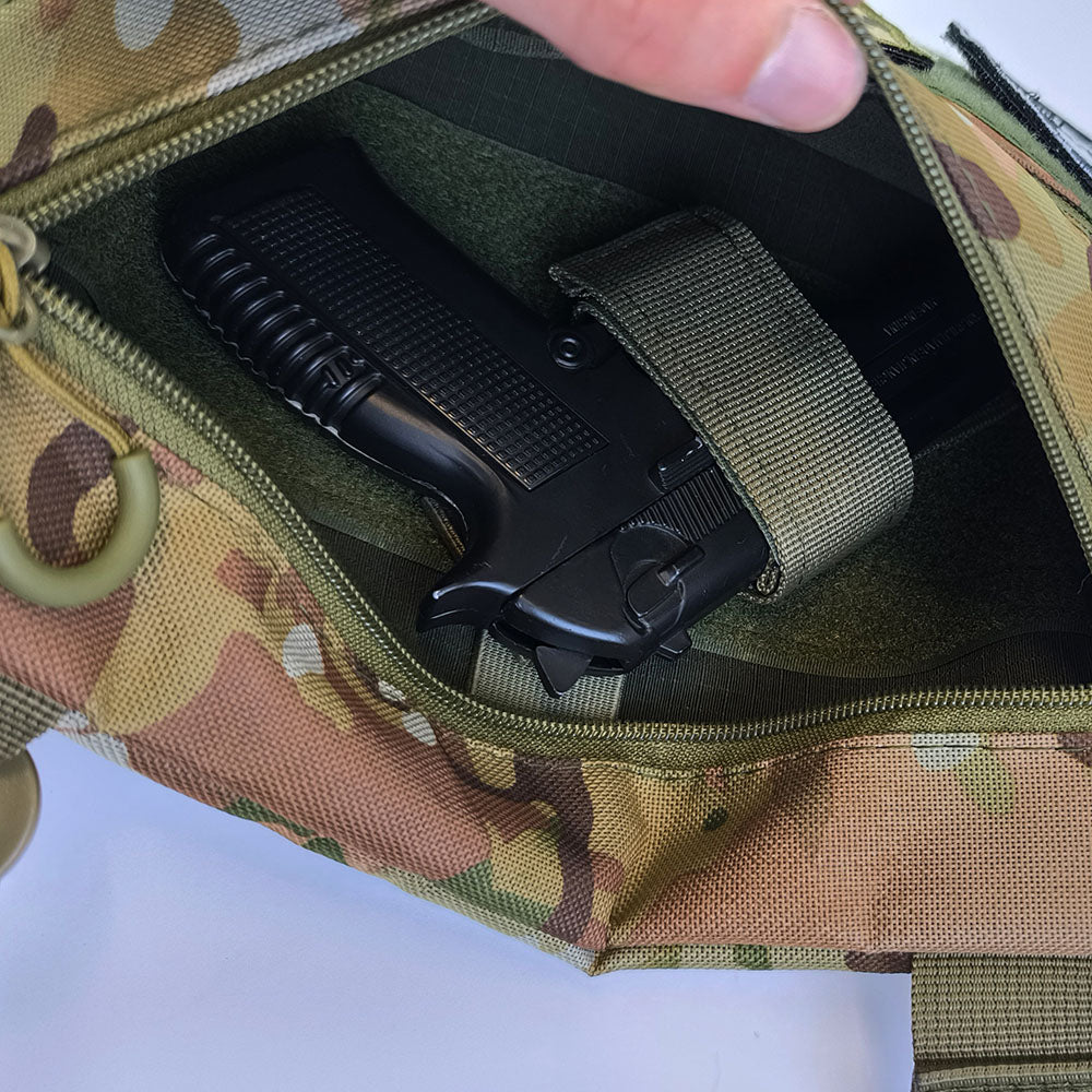 Мужская сумка тактическая нагрудная, Сумка через плечо военная, Тактический рюкзак через плечо