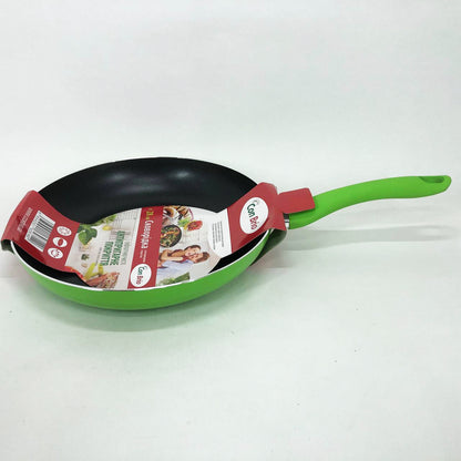 Сковорода 28 см Con Brio СВ-2814, сковорода для жарки, качественная сковорода. Цвет: зеленый