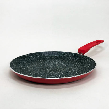 Сковородка для блинов 23 см Con Brio СВ-2324 Eco Granite, сковорода с толстым дном. Цвет: красный