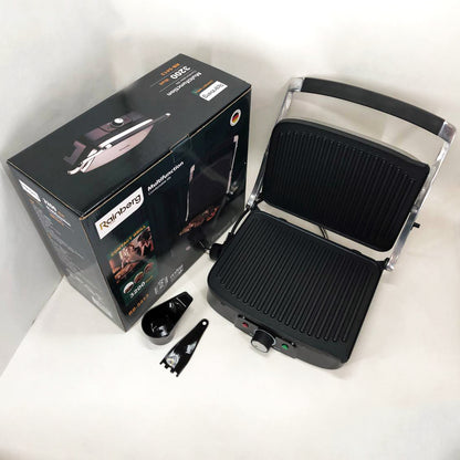 Гриль прижимной Rainberg RB-5413 терморегулятор антипригарный 3200 Вт нержавеющая сталь