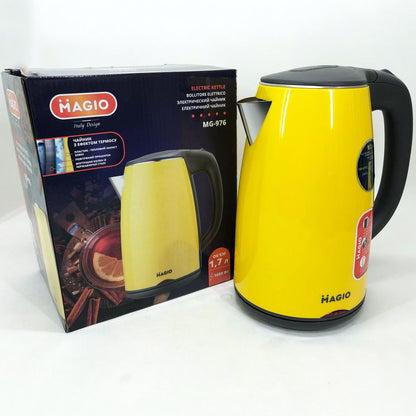 Электрочайник MAGIO MG-976, маленький электрочайник, хороший электрический чайник, электронный чайник