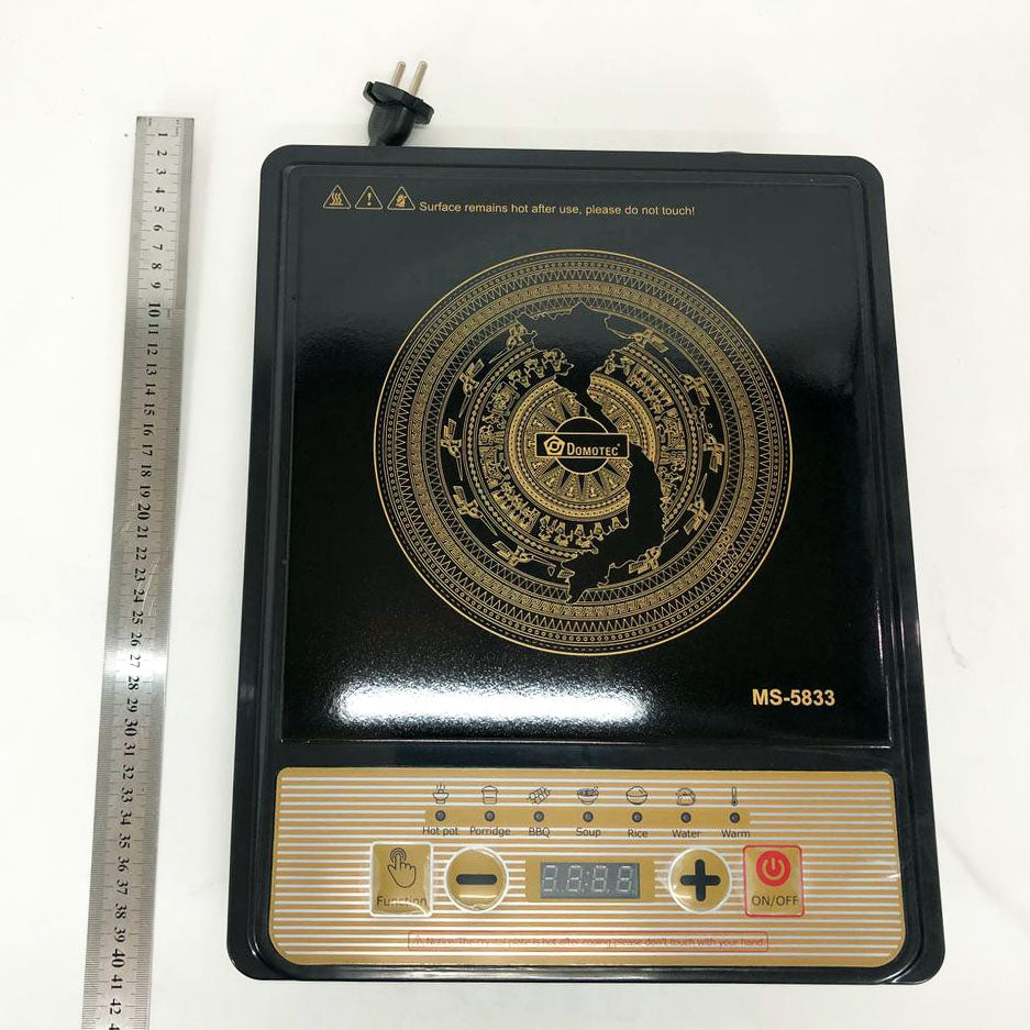 Настольная плита Domotec MS-5833 Однокомфортная Индукционная, электроплита 2000 вт, плита домашняя