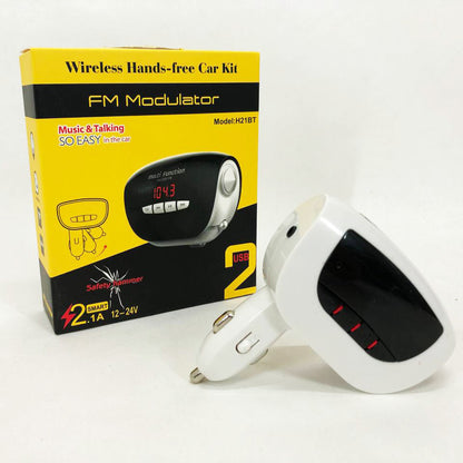 Автомобильный Трансмиттер FM модулятор MOD, Usb трансмиттер, Fm модулятор с аккумулятором. H21 BT