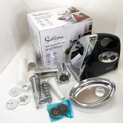 Электромясорубка Suntera SMG-5420B 1800 Вт, электромясорубка соковыжималка для томатов, мясорубка для дома