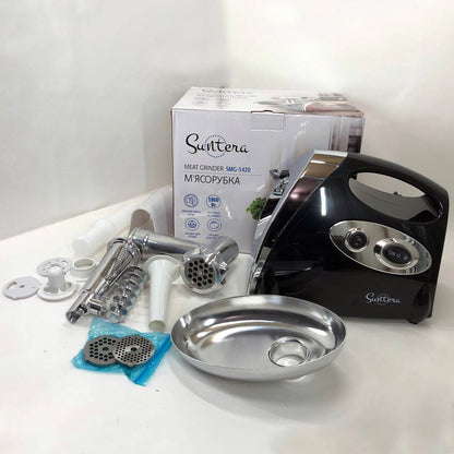 Электромясорубка Suntera SMG-5420B 1800 Вт, электромясорубка соковыжималка для томатов, мясорубка для дома