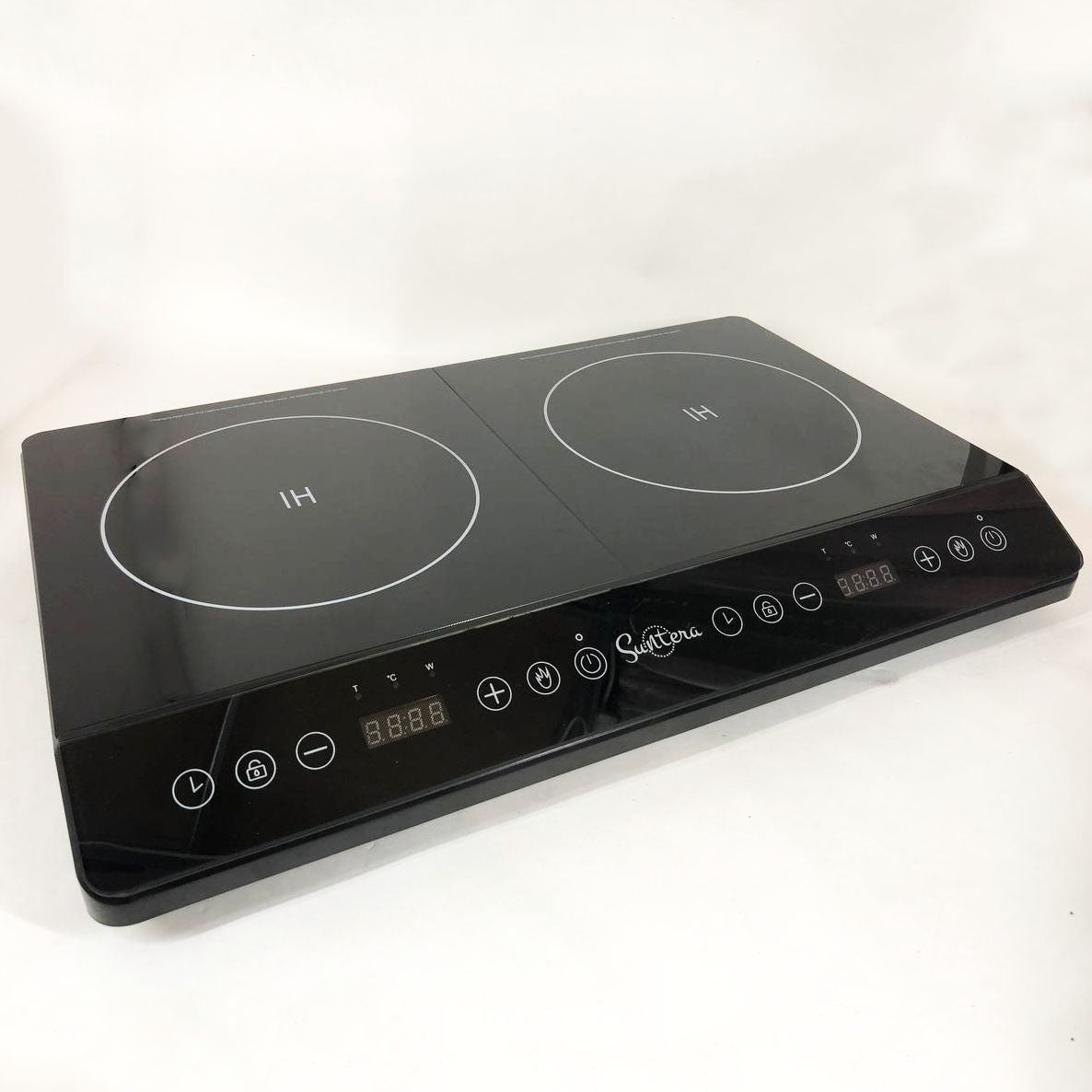 Электроплита большая индукционная инфракрасная Suntera ICD-1020 с LED дисплеем (2000 Вт)