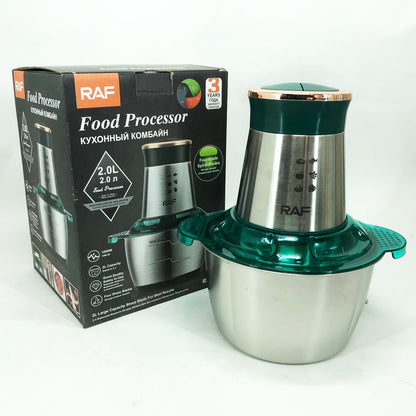 Кухонный комбайн RAF R.7029 электрический блендер измельчитель мясорубка 1000 Вт 2л, Мощный блендер