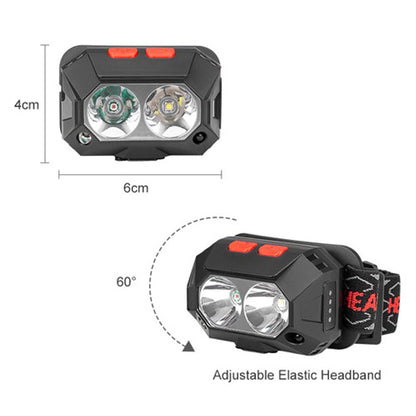 Фонарь налобный аккумуляторный PLD-SL02-XPG, Налобный прожектор, Мощный фонарь для рыбалки