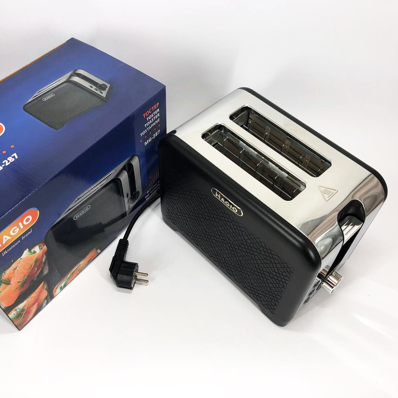 Тостер MAGIO MG-287, Хороший тостер, Электронные тостеры, Маленький тостер, Тостерница для бутербродов