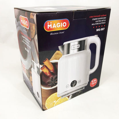 Электрочайник Magio MG-507 1250 Вт, Хороший электрический чайник, Чайник електро, Бесшумный чайник