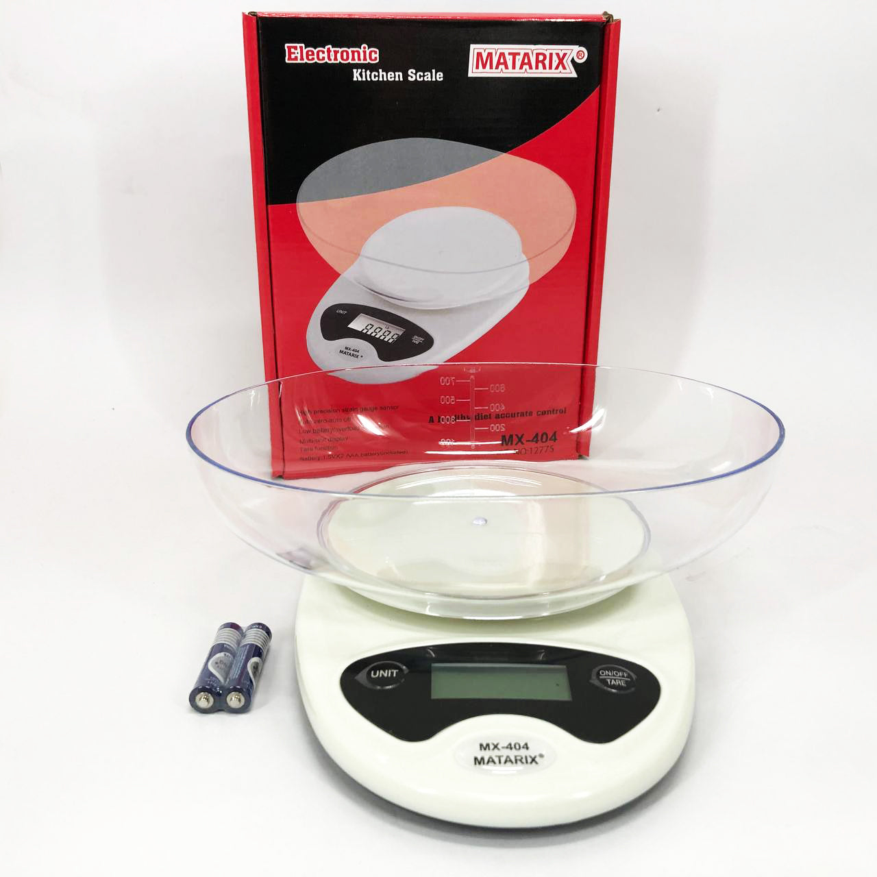 Весы кухонные Matarix MX-404 Электронные С Чашей Кухонные до 7 кг Кухонные весы для взвешивания продуктов