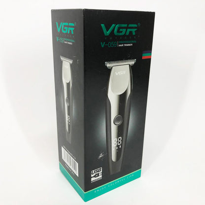 Аккумуляторная машинка для стрижки VGR V-059, беспроводная электробритва, машинка для стрижки для дома