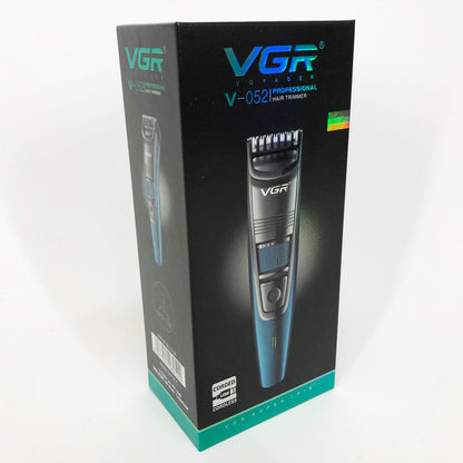 Машинка триммер для стрижки волос и бороды аккумуляторная VGR V-052 с насадками, Профессиональная