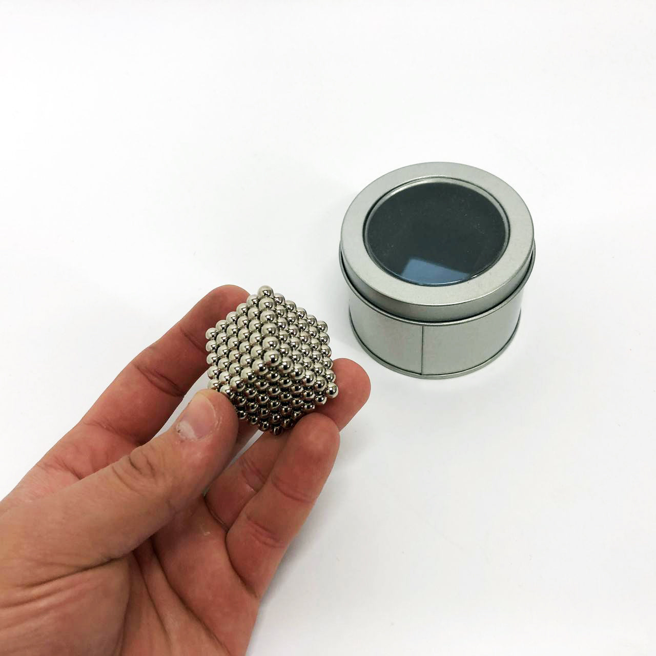 Магнитный конструктор Нео NeoCube Серебро, головоломка Neocube, развивающая игрушка магнит