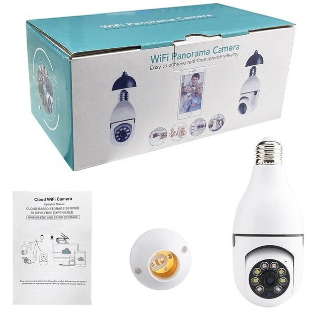 Камера видеонаблюдения лампочка CAM L1 E27 WIFI IP 360/90 поворотная