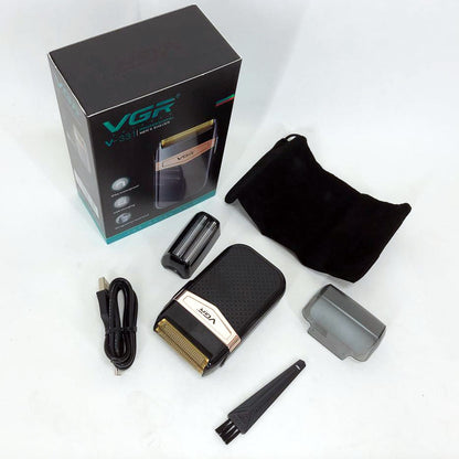 Электробритва VGR V-331, шейвер бритва триммер для стрижки усов и бороды профессиональная мужская бритва