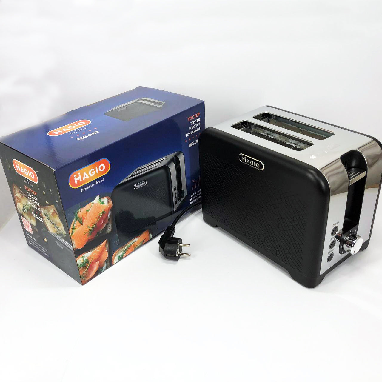 Тостер MAGIO MG-287, Хороший тостер, Электронные тостеры, Маленький тостер, Тостерница для бутербродов