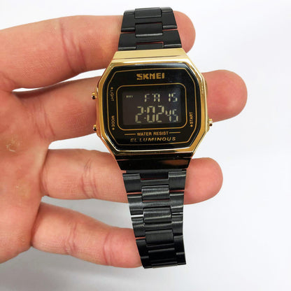Часы наручные мужские SKMEI 1647GDBK, фирменные спортивные часы, оригинальные мужские часы