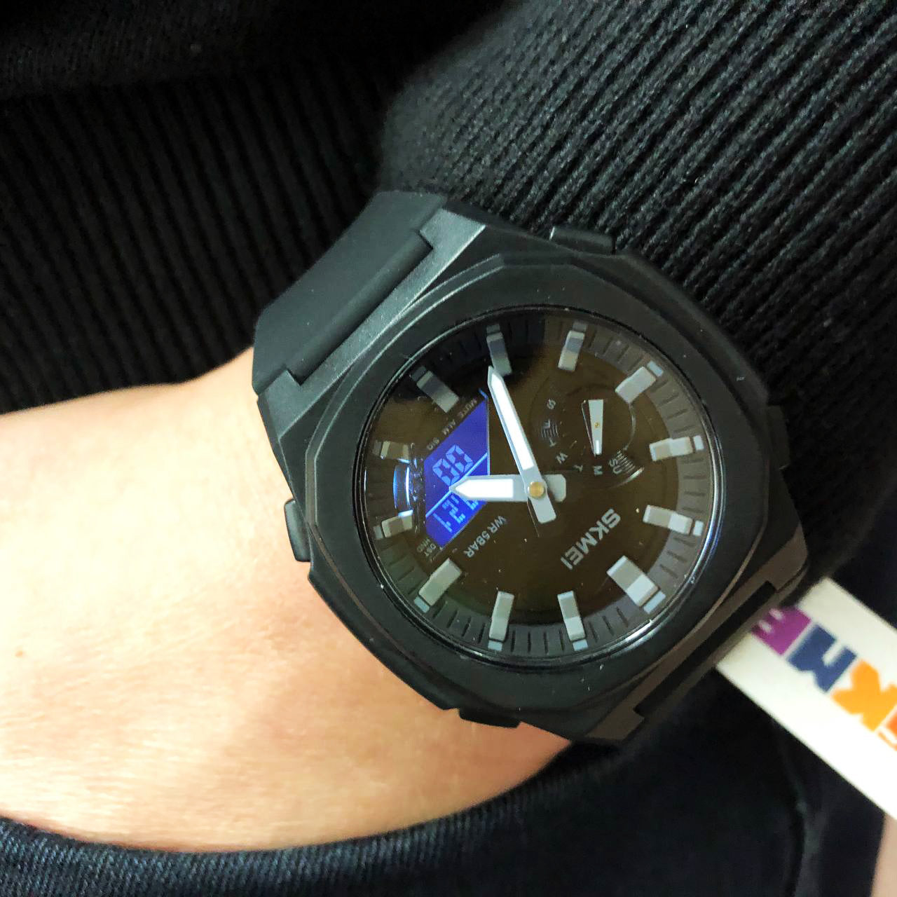 Часы наручные мужские SKMEI 2091BKGYBK, мужские часы стильные часы на руку, оригинальные мужские часы