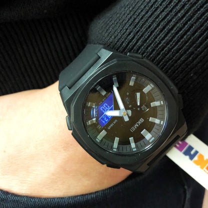 Часы наручные мужские SKMEI 2091BKGYBK, мужские часы стильные часы на руку, оригинальные мужские часы