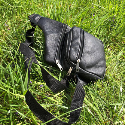 Мужская сумка из натуральной кожи, тактическая сумка - мессенджер черная, тактическая сумка на грудь