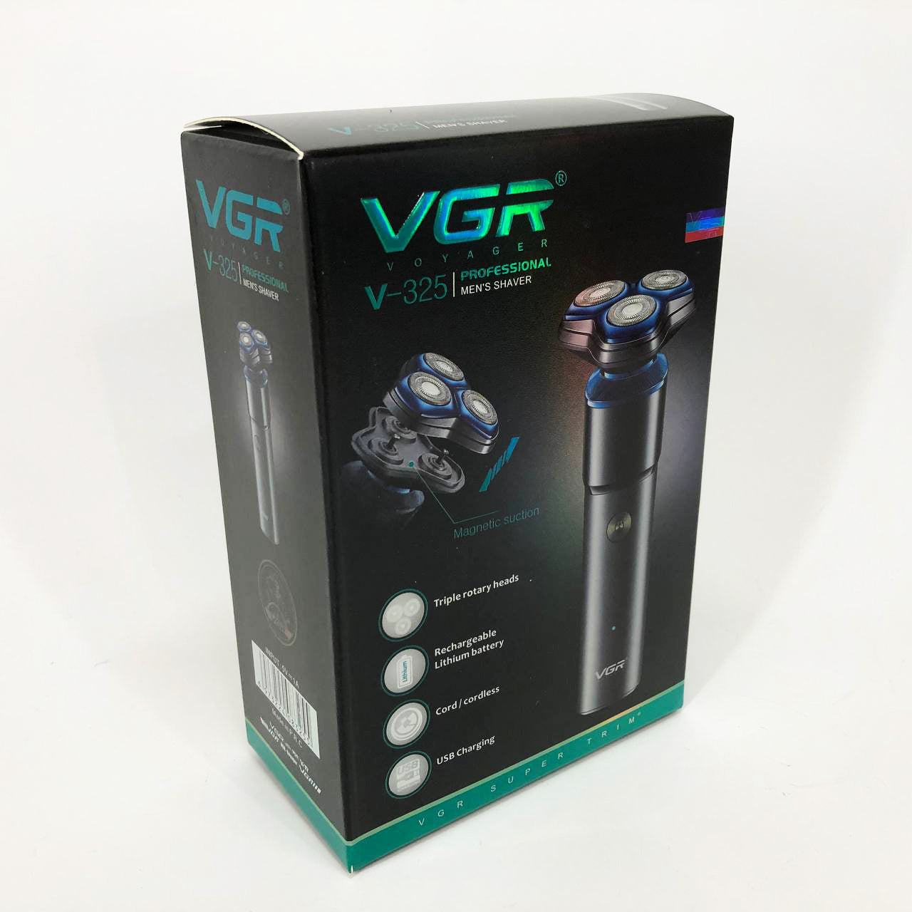 Электробритва VGR V-325, триммер беспроводной, машинка мужская для бритья, триммер для усов