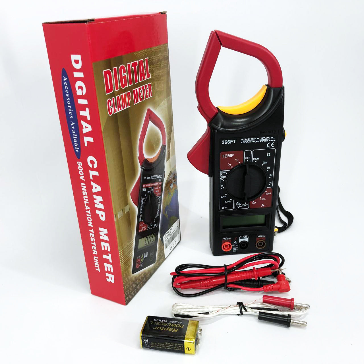 Цифровой мультиметр-тестер DT 266 FT Токоизмерительные клещи, Тестер профессиональный мультиметр для дома