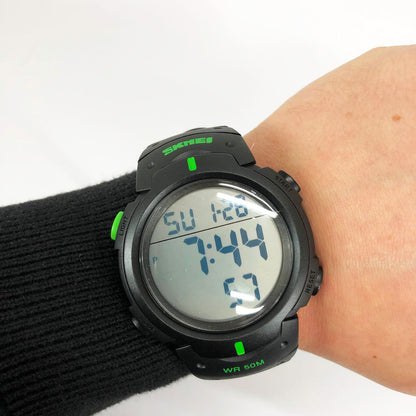 Часы наручные мужские SKMEI 1068GN, водонепроницаемые мужские часы, часы мужские спортивные