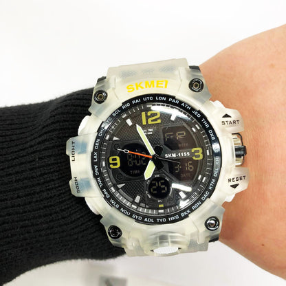 Часы наручные мужские SKMEI 1155BWT, наручные часы для военных, фирменные спортивные часы. Цвет: белый
