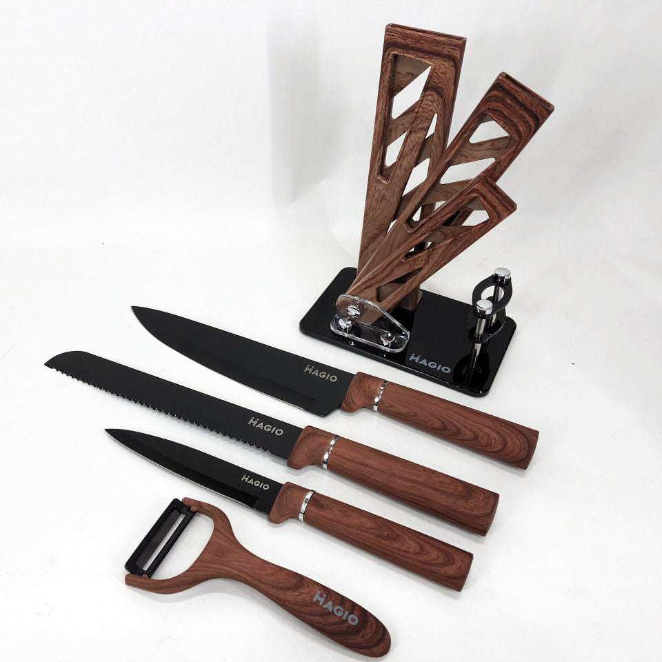 Набір ножів Magio MG-1095 5 предметів, Поварські кухонні ножі набір, Набір ножів для кухні