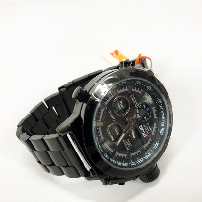 Часы наручные мужские SKMEI 1515BK BLACK, часы наручные электронные тактические. Цвет: черный