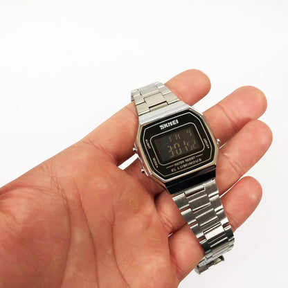 Часы наручные мужские SKMEI 1647SI, армейские часы противоударные, модные мужские часы