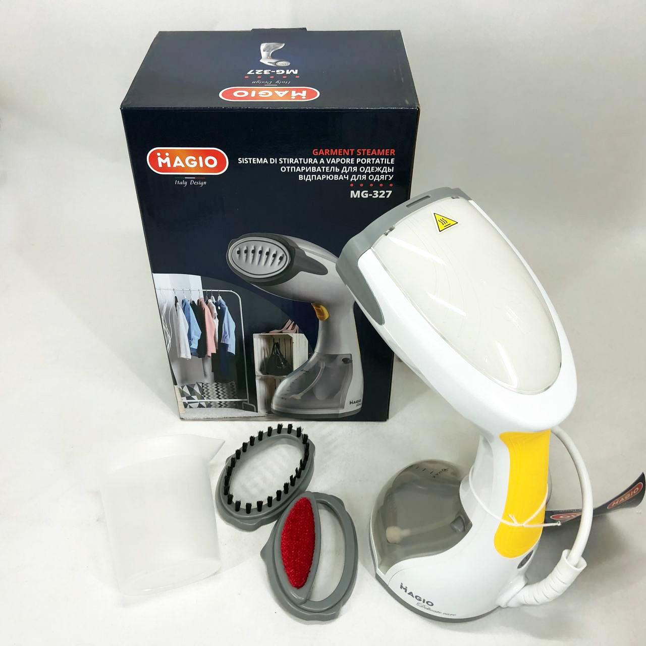 Отпариватель MAGIO MG-327, Компактный отпариватель, Универсальный отпариватель, Выпариватель для одежды