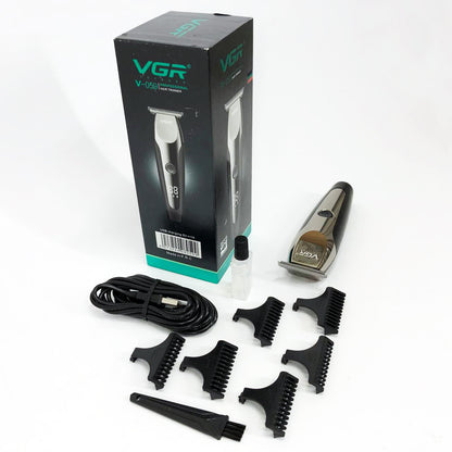 Аккумуляторная машинка для стрижки VGR V-059, беспроводная электробритва, машинка для стрижки для дома