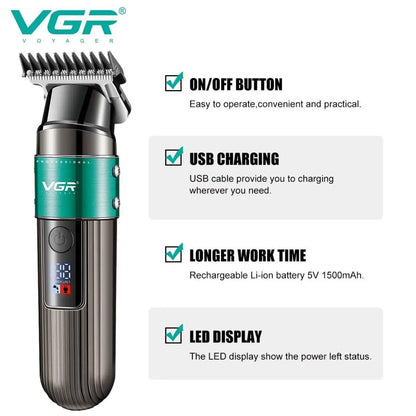 Машинка для стрижки волос VGR V-929 аккумуляторная, Машинка для стрижки волос домашняя