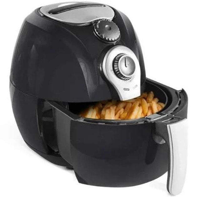 Аерофритниця Мультипіч Аерогриль Domotec MS-3220 1300 Вт 4,5 л Безмасляна з Таймером. Колір: чорний