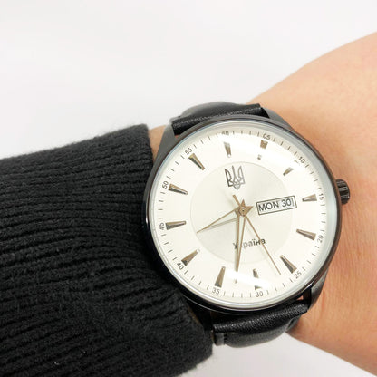 Часы наручные мужские SKMEI 5702/2075BKSI, Классические кварцевые мужские наручные часы, Супер часы